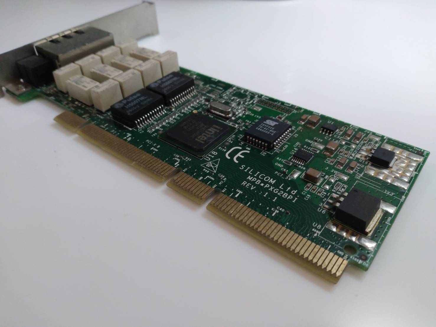 SILICOM PXG2BPI DUAL PORT COPPER GIGABIT BYPASS ETHERNET ADAPTER PCI-X