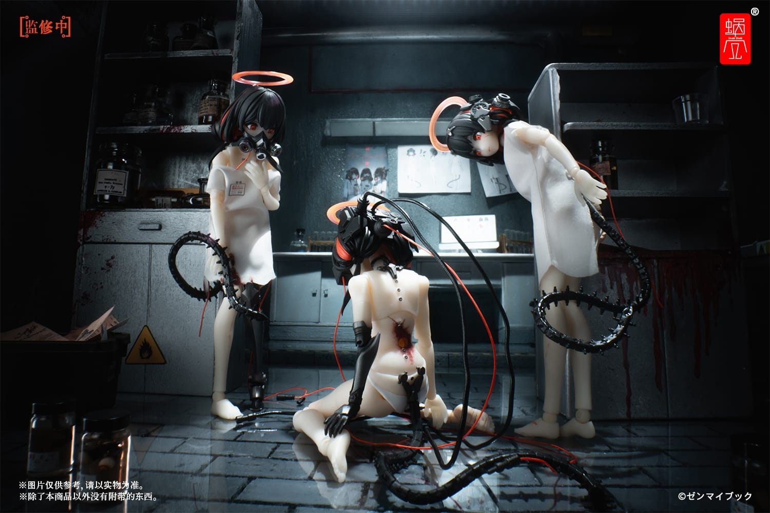 [พร้อมส่ง] "Snail Shell 1/12 : Three Wise Monkeys (SET3ตัว) 01 : Mizaru/02 : Kikazaru/03 : Iwazaru