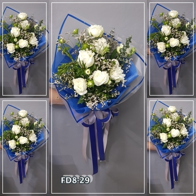 FD8-29 : ช่อกุหลาบขาว