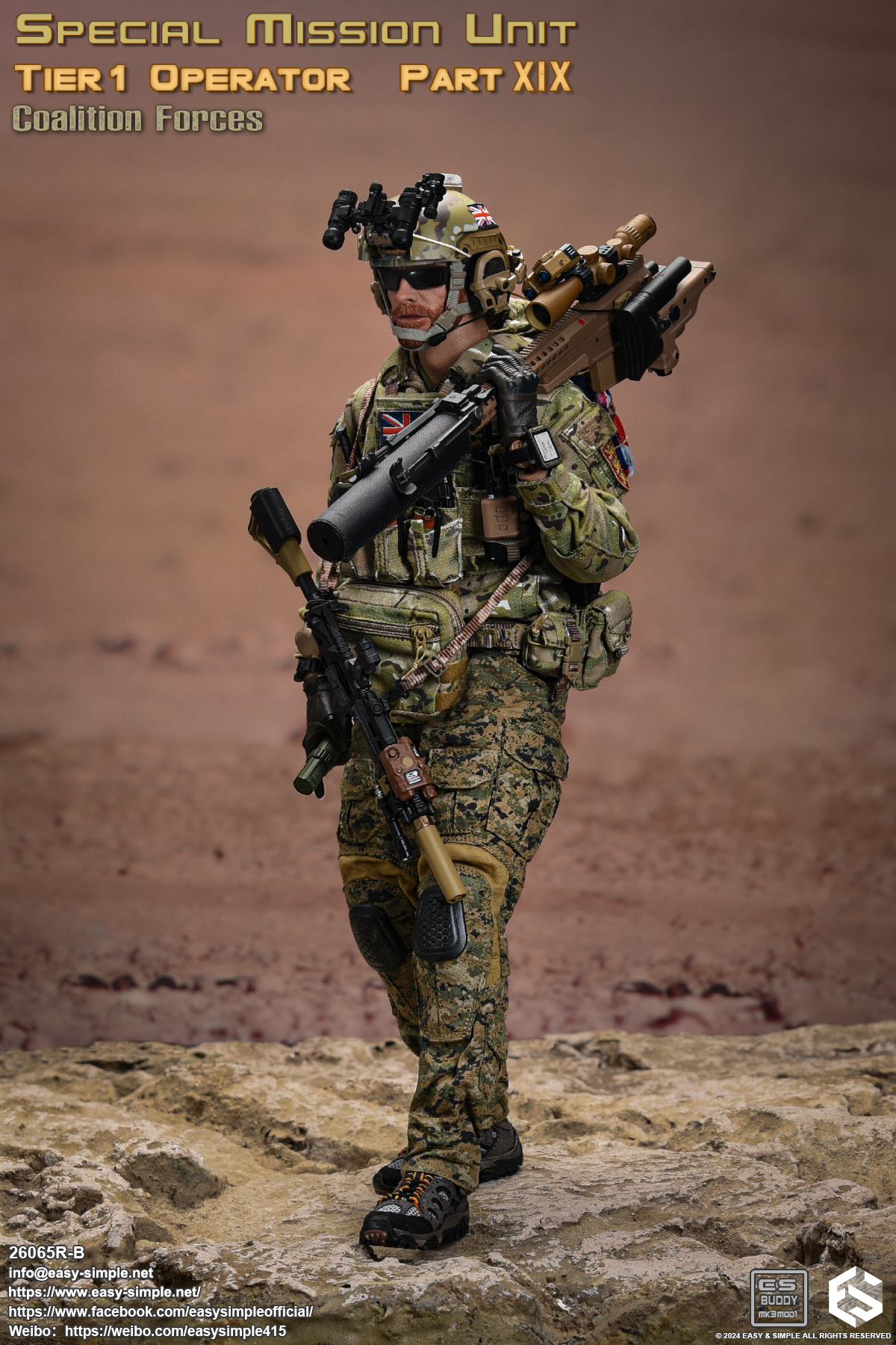 [สั่งจอง] Easy&Simple 26065R-B 1/6 : Special Mission Unit Tier1 Operator Part XIX Coalition Forces