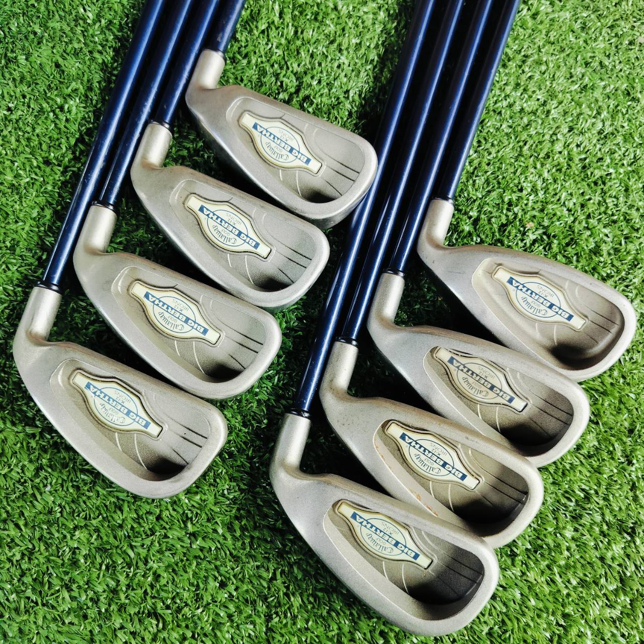 ชุดเหล็ก Callaway X-12 ก้าน RCH99 FLEX FIRM หรือ SR สภาพสวยมากๆ เดิมมากๆเลยค่ะ เป็นชุดที่ตีง่ายมาก และตีดีมาก ไม้กอล์ฟพรีเมี่ยมมือสอง ของแท้ By NakaraLuxurious