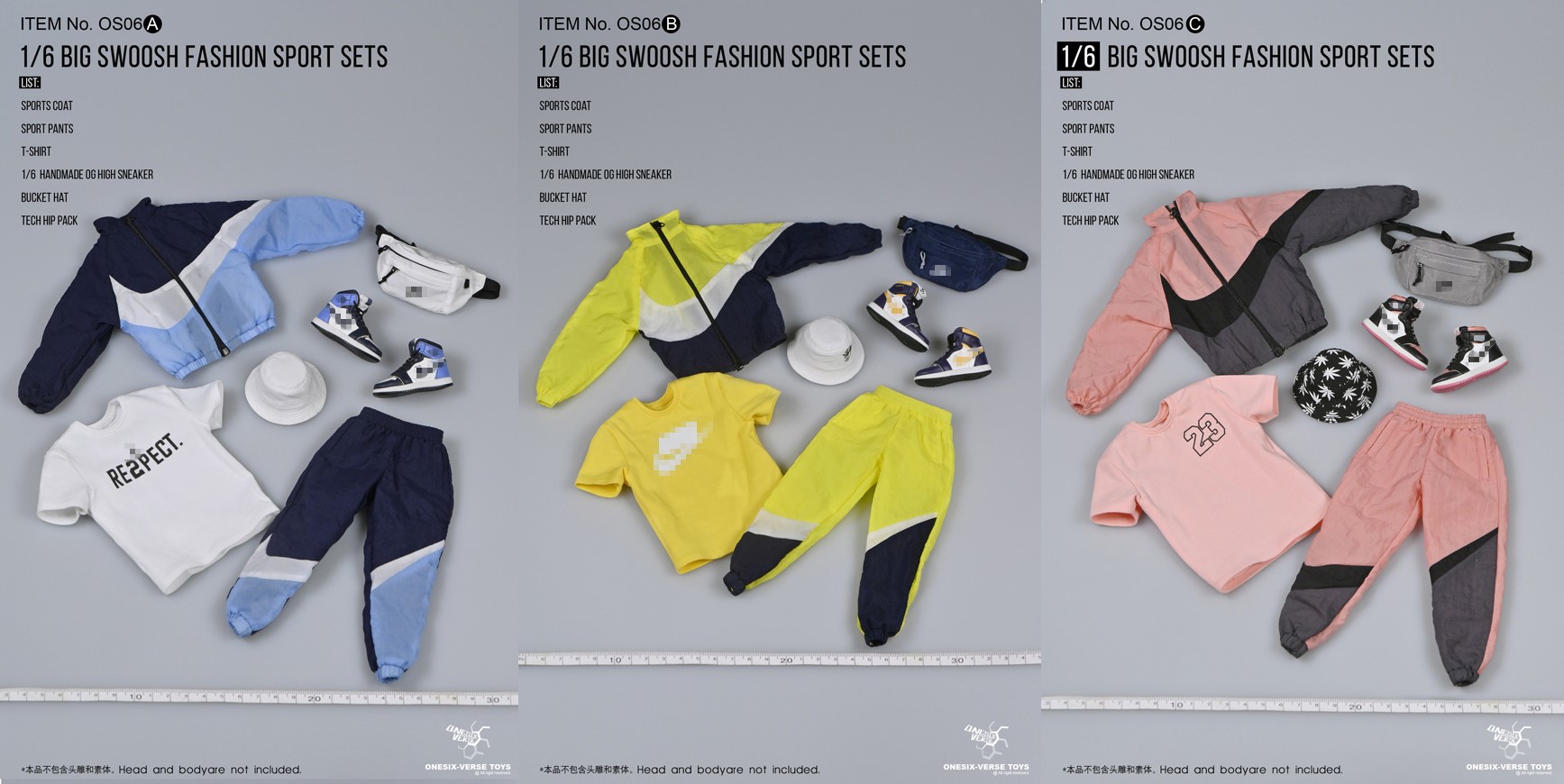 [สั่งจอง]Onesix Verse OS06 1/6 : Big Swoosh Fashion Sport sets