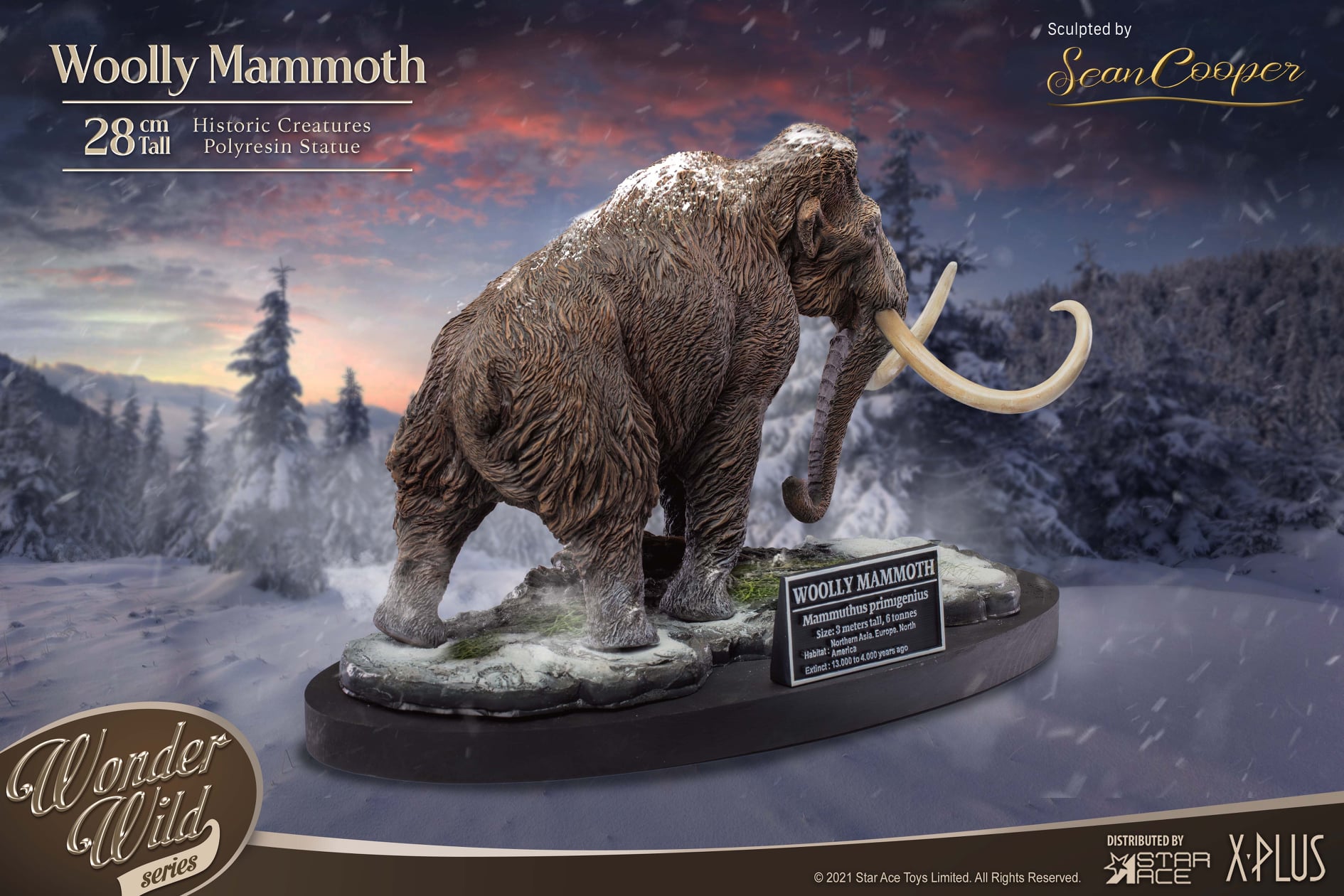 [สั่งจอง]X-Plus / STAR ACE Toys SA5001 : "WONDER WILD" series - Wooly Mammoth Statue