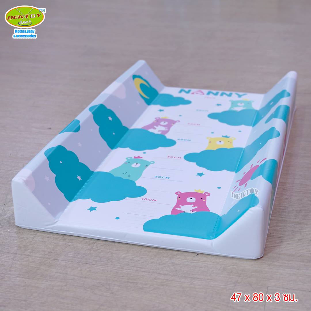 Nanny เบาะรองเปลี่ยนผ้าอ้อม รุ่นพรีเมี่ยม ลายใหม่ล่าสุด พร้อมแถบวัดส่วนสูง 6001