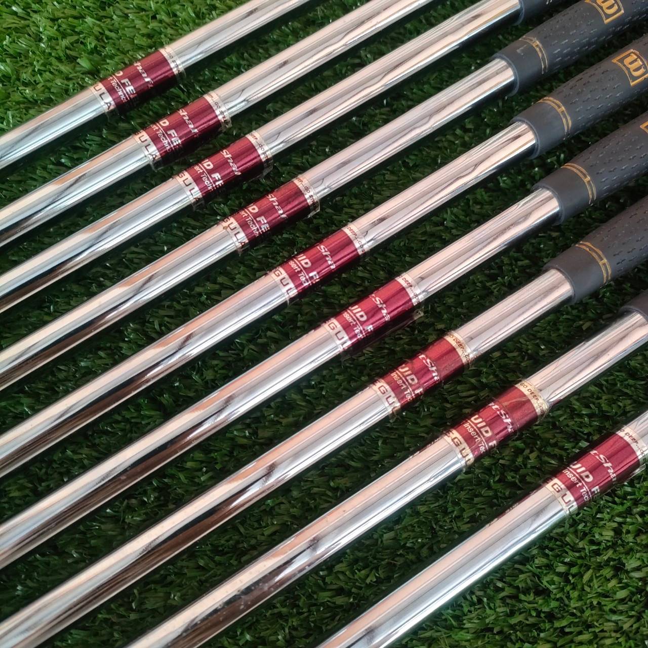 ชุดเหล็ก WILSON DEEP RED FAT SHAFT มีเหล็ก 3-9 เเละ PW SW GW ** ชุดนี้ขาด เหล็ก 6 ** ก้าน WILSON DEEP RED FLEX R เป็นรุ่นพิเศษ ก้านพิเศษ!! ไม้กอล์ฟมือสอง ของแท้ BY NakaraLuxurious
