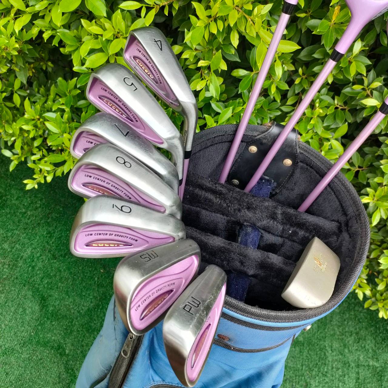 **ไม้กอล์ฟสำหรับผู้หญิง** SETLADY MARUMAN LUCERO ชุดกอล์ฟพรีเมี่ยมจากญี่ปุ่น ก้านเบา ตีง่าย ตีสบาย ตีดีมาก เหมาะกับผู้หญิงเอเชียโดยเฉพาะ!! ไม้กอล์ฟมือสอง ของแท้ BY NakaraLuxurious