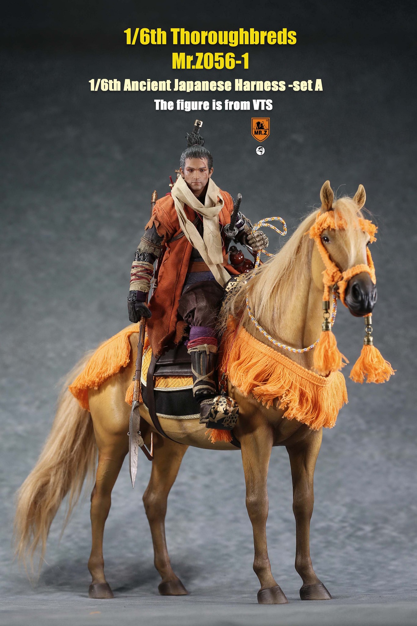 [สั่งจอง]MR.Z MRZ056 1/6 animal model No.56 : Thoroughbreds （all 5 colours） MR.Z 1/6 : Ancient Japanese Harness Set