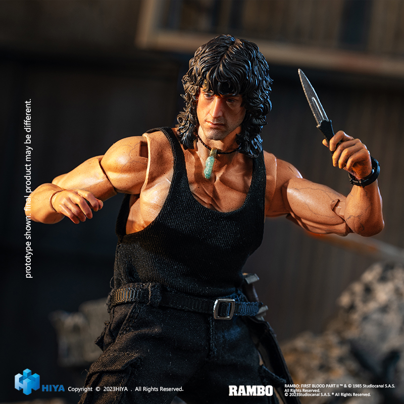 [สั่งจอง] HIYA ESR0100 Exquisite Super Series 1/12 : FIRST BLOOD Part III - Rambo