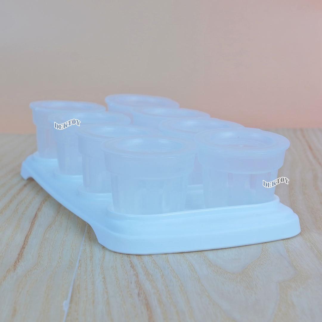 Nanny แนนนี่ กล่องเก็บอาหารสำหรับแช่แข็งฝาปิด8 ถ้วย ขนาด2ออนซ์ N2101Q