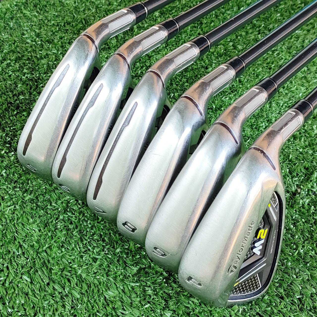 ชุดเหล็ก Taylormade M2 <ตัวใหม่> มี Speed Pocket เหล็กหน้าเด้ง ตีไกล สวยดุดัน สภาพสวยมาก ไม้กอล์ฟพรีเมี่ยมมือสอง ของแท้ By NakaraLuxurious
