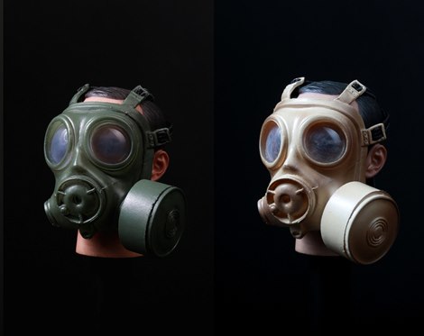 [สั่งจอง] หน้ากากกันแก๊สพิษ 1/6 สีเขียว / สีทราย