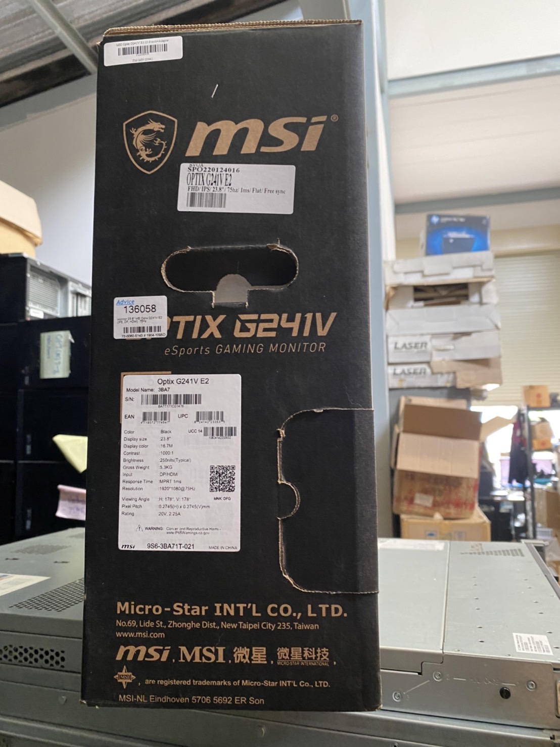 MONITOR (จอมอนิเตอร์) MSI OPTIX G241V 23.8" IPS 75Hz