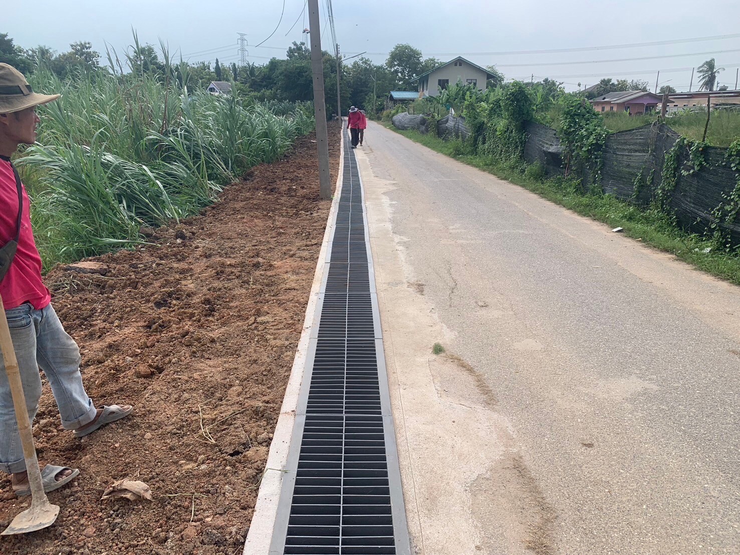 งานก่อสร้างรางระบายน้ำ(รางยู) เทศบาลตำบลเบิกไพร