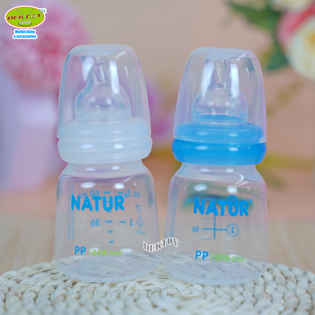 1 ขวด Natur เนเจอร์ ขวดนมเนเจอร์สไมล์ออริจินัล 2 ออนซ์ 80007