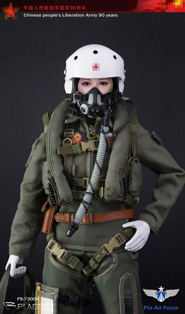 [พร้อมส่ง] FLAGSET 73006 1/6 : 90th Anniversary of the Founding of the Chinese People's Liberation Army - Female Pilot (Upgraded model Version)