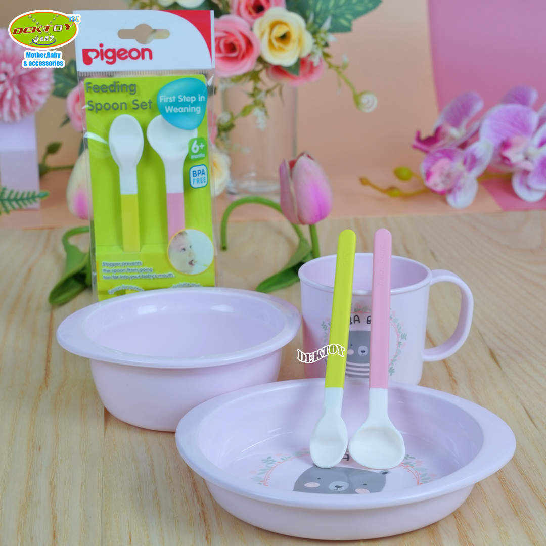 Pigeon พีเจ้น ชุดช้อนป้อนอาหารชนิดนิ่มพิเศษ