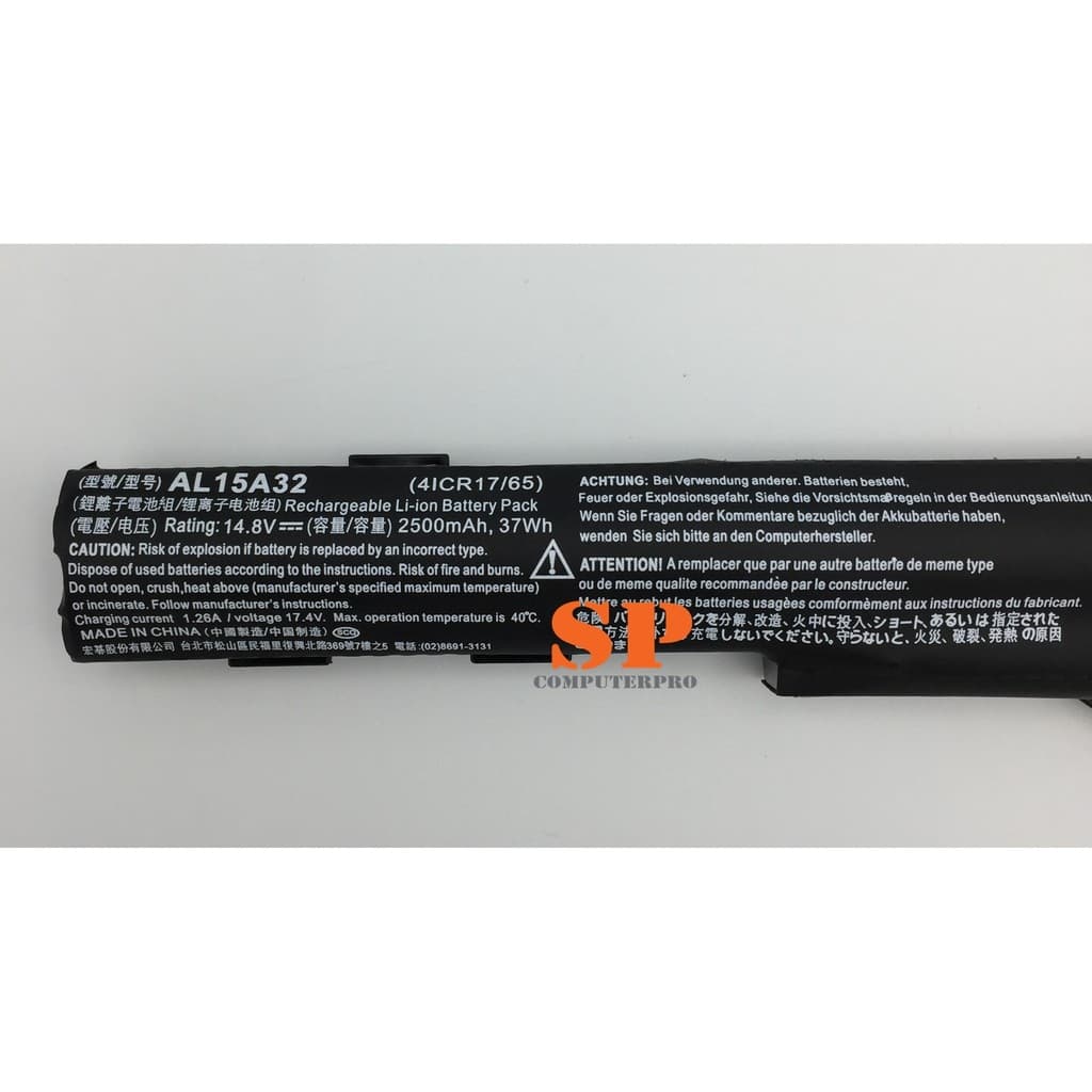 BATTERY ACER แบตเตอรี่ของแท้ ACER Aspire E5-422 E5-472 E5-473 E5-473G E5-573 E5-573G V3-574G พาท AL15A32