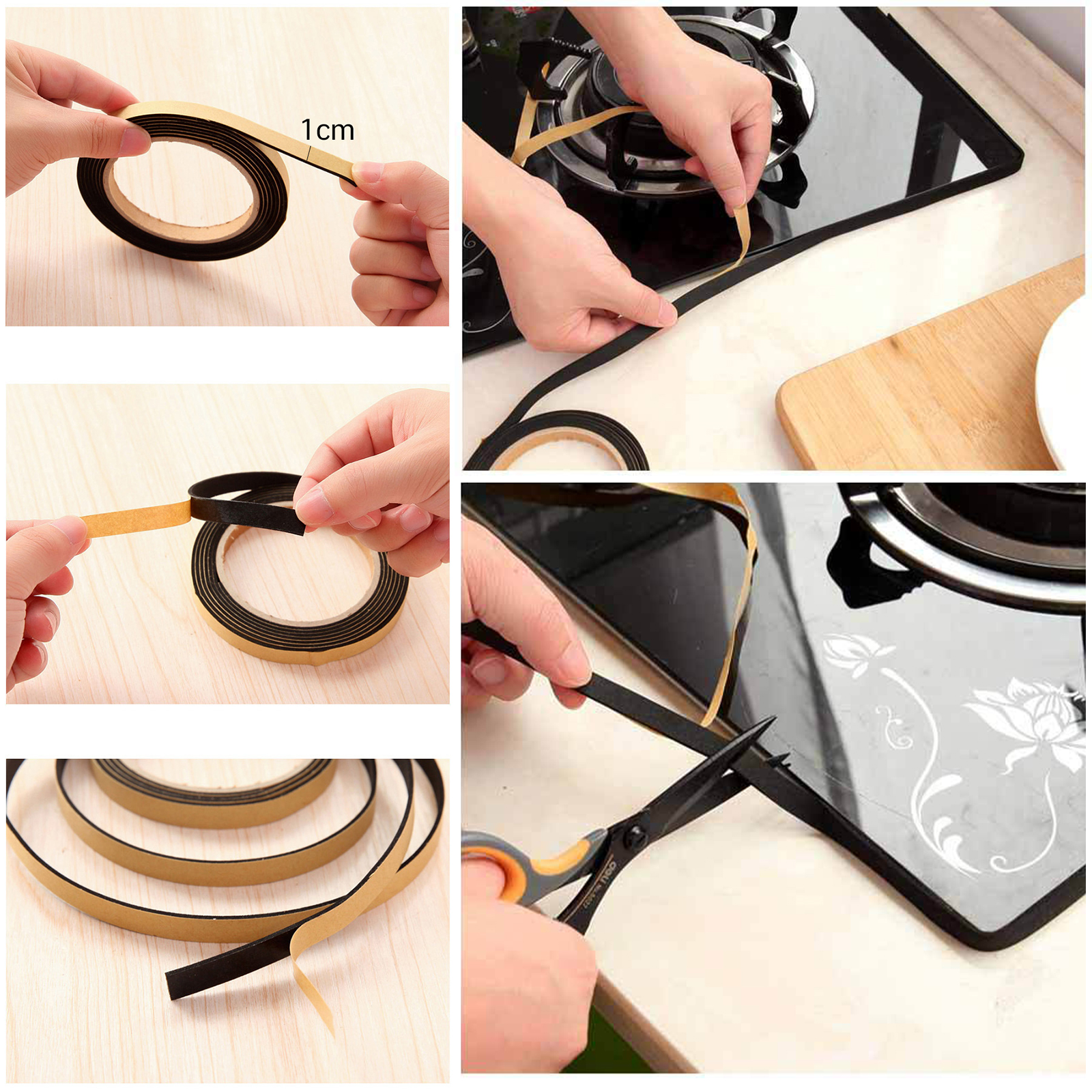 เทปโฟมปิดรอยต่อกันน้ำ ยาว3.2m กว้าง2.2cm/3.8cm / ยาว2m กว้าง1cm ตัดแต่งได้ ติดแน่น กาวเหนียว