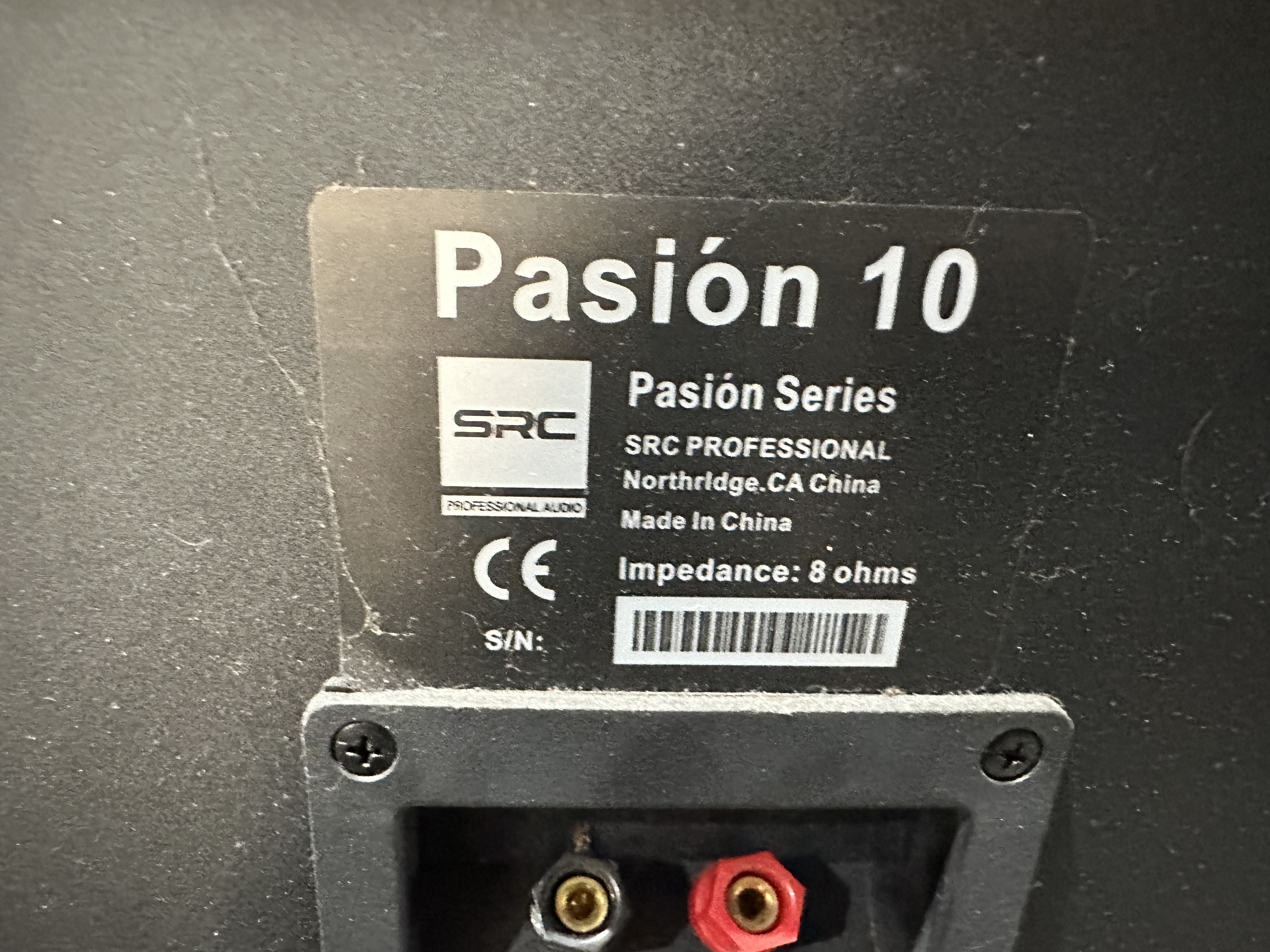 SRC Entertainment Passion 10 ลำโพง ซ้าย-ขวา 1คู่