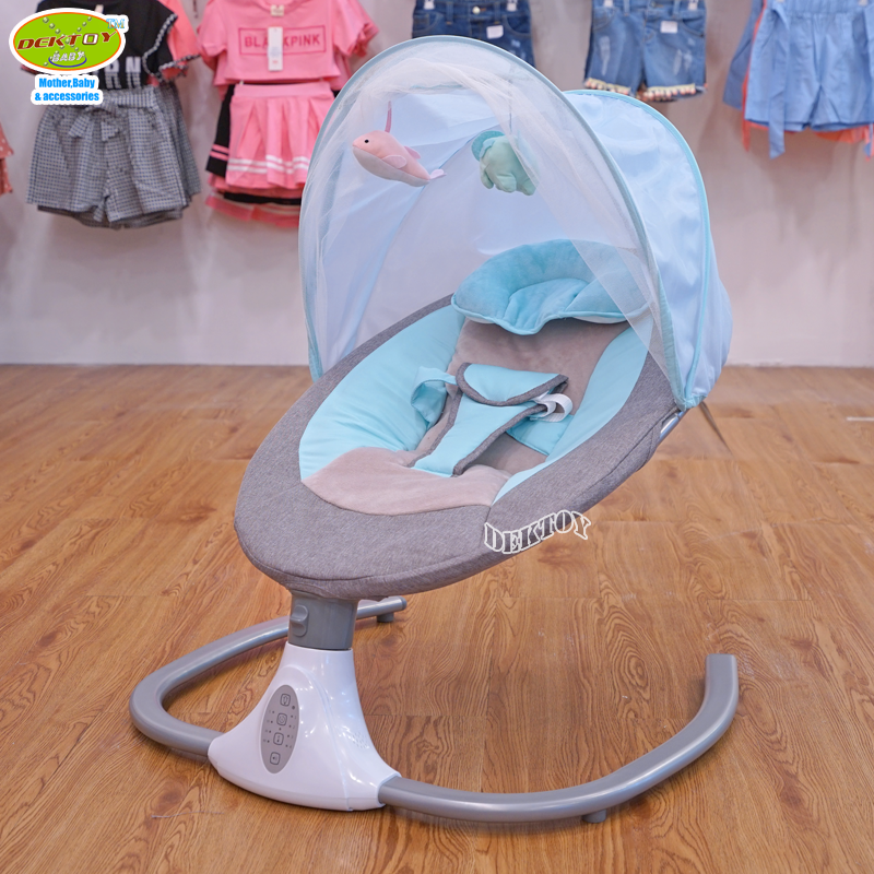 Sanpaulo เปลไกวเด็กไฟฟ้า เปลไฟฟ้า รุ่น SY608 สีฟ้า