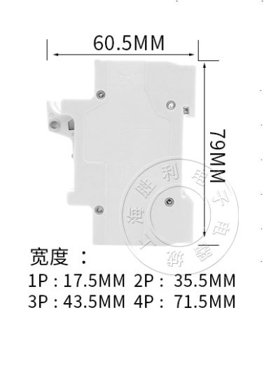 ฐานใส่ฟิวส์ ตู้คอนโทรล 3 ช่อง RT18-32X 3P rail press fuse base fuse holder light