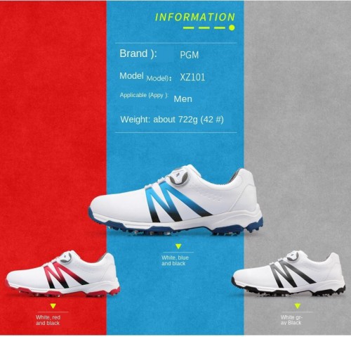 รองเท้ากอล์ฟผู้ชาย PGM GOLF XZ101 BOA
