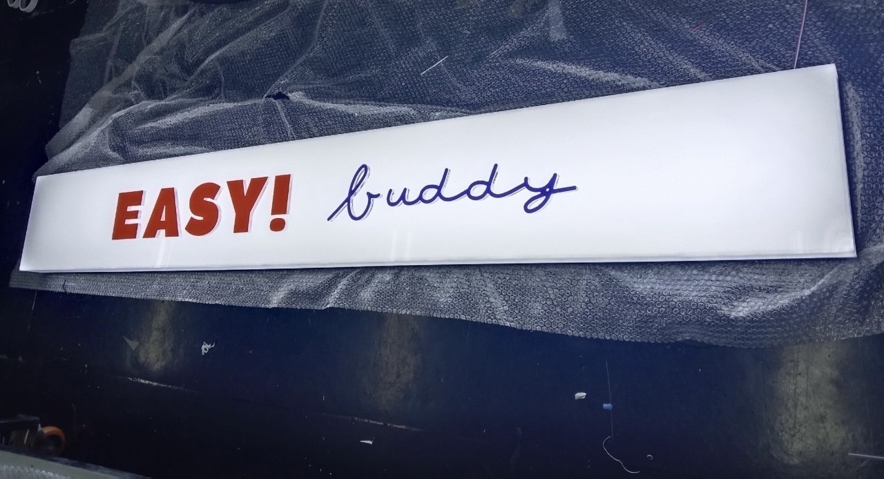 กล่องไฟอะคริลิค ซ่อนไฟled สีขาวนม