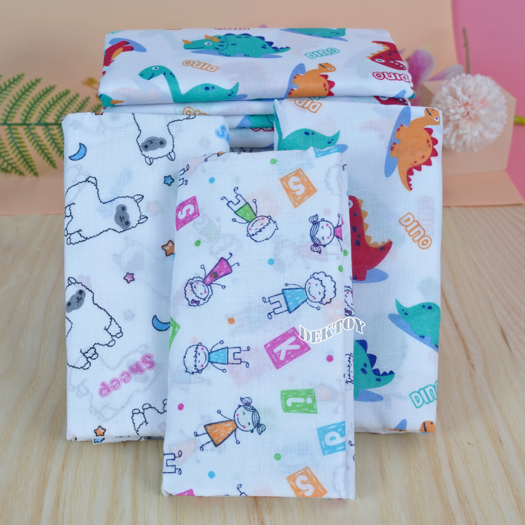 Babyplay ผ้าอ้อมสาลู2ชั้นเกรดB 27นิ้ว 12 ผืน