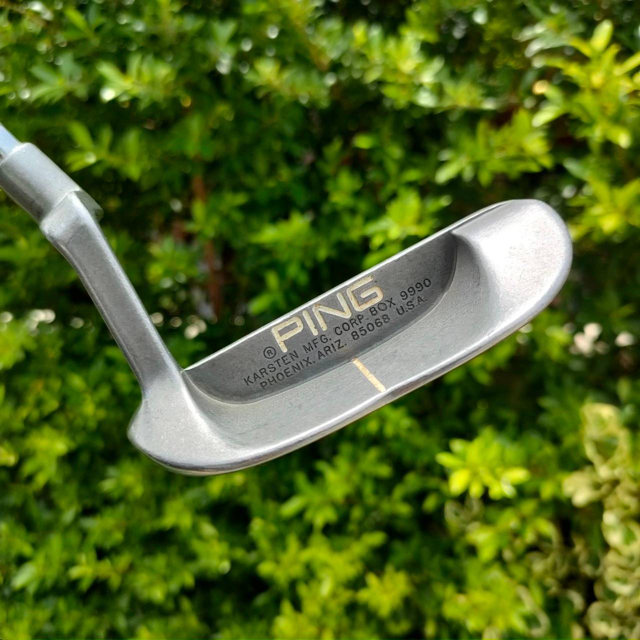 PUTTER PING B61 KARSTEN MFG CORP ความยาว 35 นิ้ว เป็นตัวคลาสสิค ที่นิยมมาก รูปทรงลงตัว ทำให้ บล๊านซ์ และชดเชยความผิดพลาดได้ดีมาก!! ไม้กอล์ฟมือสอง ของแท้ BY NakaraLuxurious