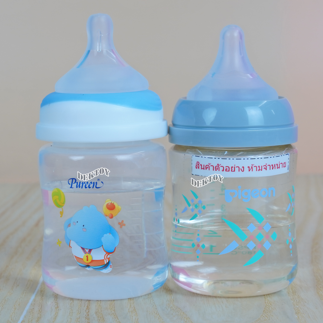 Pureen Softflex จุกนมเพียวรีนเสมือนนมแม่ รุ่นซอฟเฟล็กช์ จุกนมไม่ดูดไม่ไหล สำหรับขวดคอกว้าง แพ็ค2ชิ้น