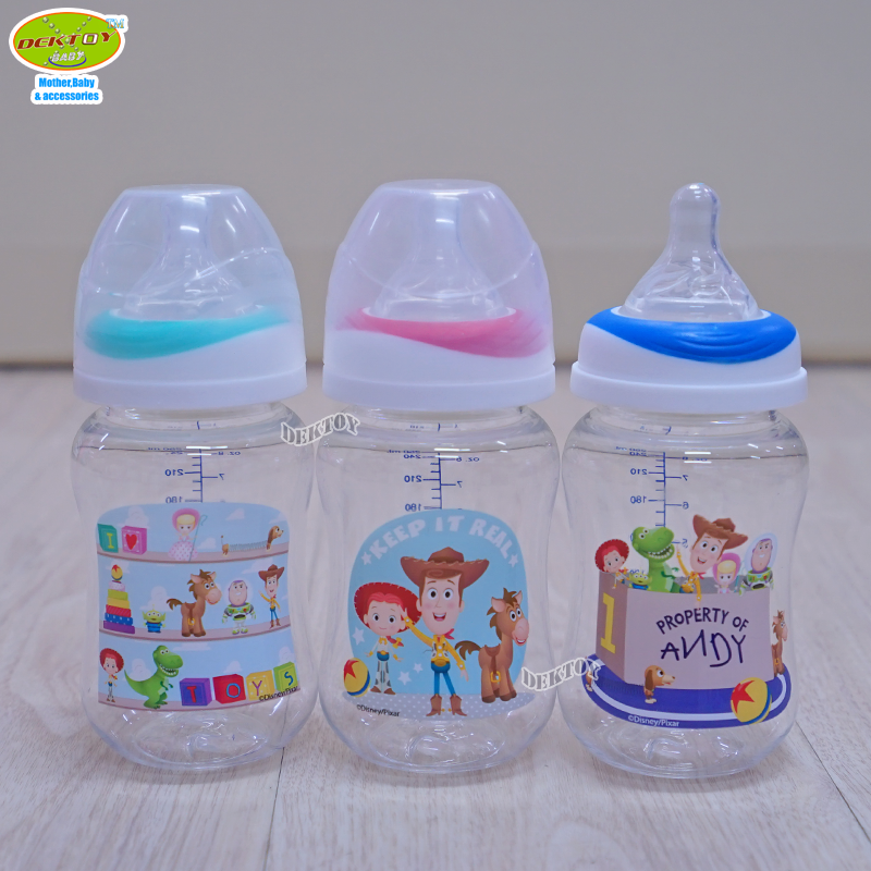 ขวดนมเพียวรีนทอยสตอรี่ คอกว้าง Tritan Toy Story 8 ออนซ์