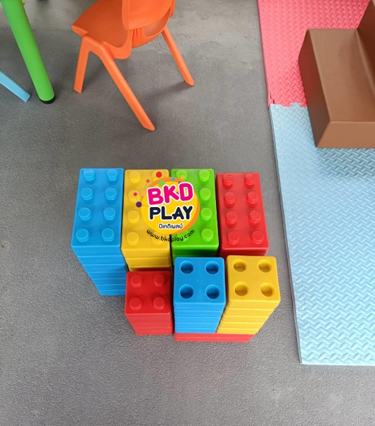 ตัวต่อเลโก้ยักษ์ 1ชุด 45 ชิ้น , บล็อคยักษ์ พลาสติกหนาพิเศษ บล็อกพลาสติก legoยักษ์ ตัวต่อจัมโบ้ ของเล่นเด็ก ของเล่นเสริมพัฒนาการ พร้อมส่ง ชิ้นยาว 11 x 22 x 6.5 cm. จำนวน 30 ชิ้น ชิ้นสั้น 11 x 11 x 6.5 cm. จำนวน 15ชิ้น