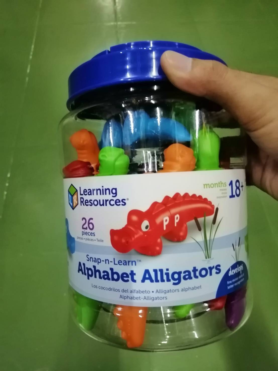 ชุดฝึกจับคู่ A-Z จระเข้ , ภาษาอังกฤษ , บล็อกของเล่น , ของเล่นเสริมพัฒนาการ ,ของเล่นด็ก