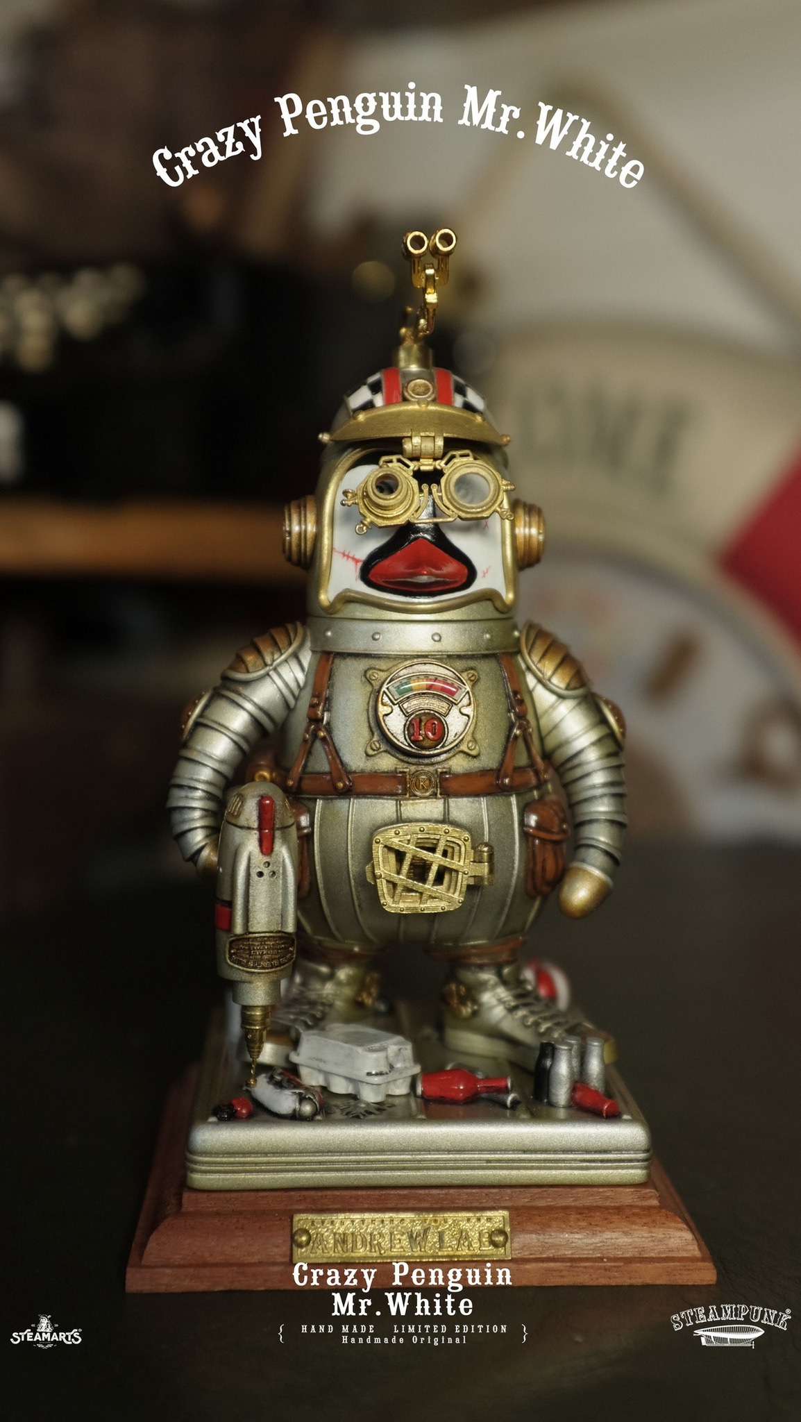 [สั่งจอง]STEAMARTS CRAZY SA2023C003 : PENGUIN MR.WHITE (15Cm)