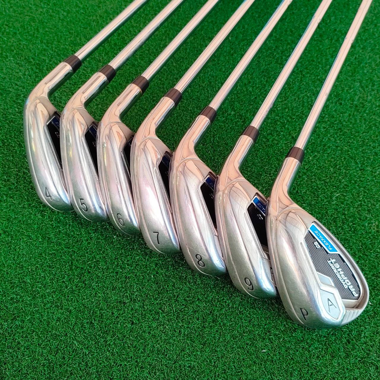 ชุดเหล็ก DYNACRRFT PROPHET CB FLEXFACE มีเหล็ก 4 - 9 เเละ PW ก้าน APOLLO