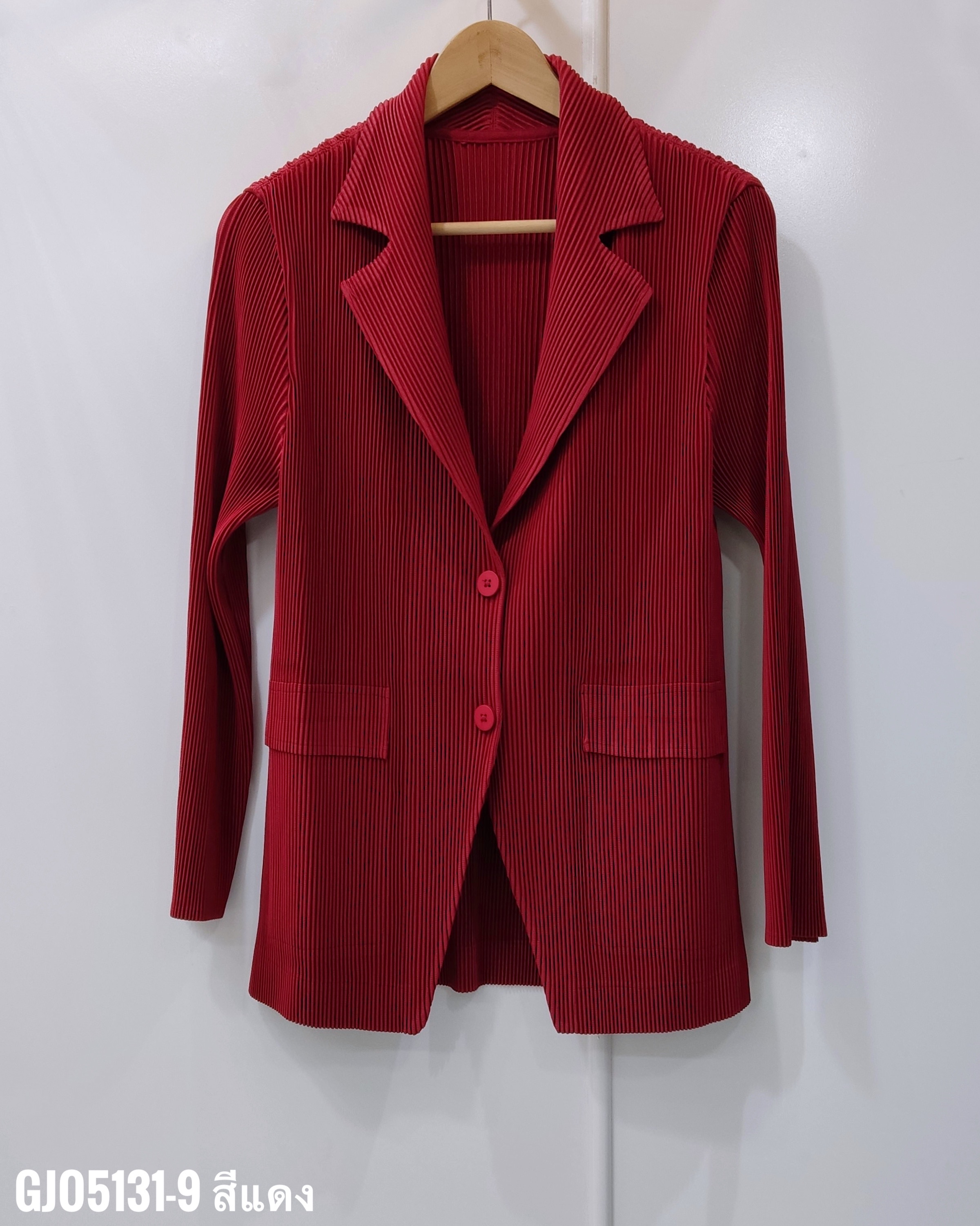 เพิ่มสีใหม่!! 2MUAY รุ่น GJO5131-9 เสื้อคลุมพลีทคุณภาพ THICK V NECK LONG SLEEVE PLEATED CARDIGAN 10 สี FREE SIZE