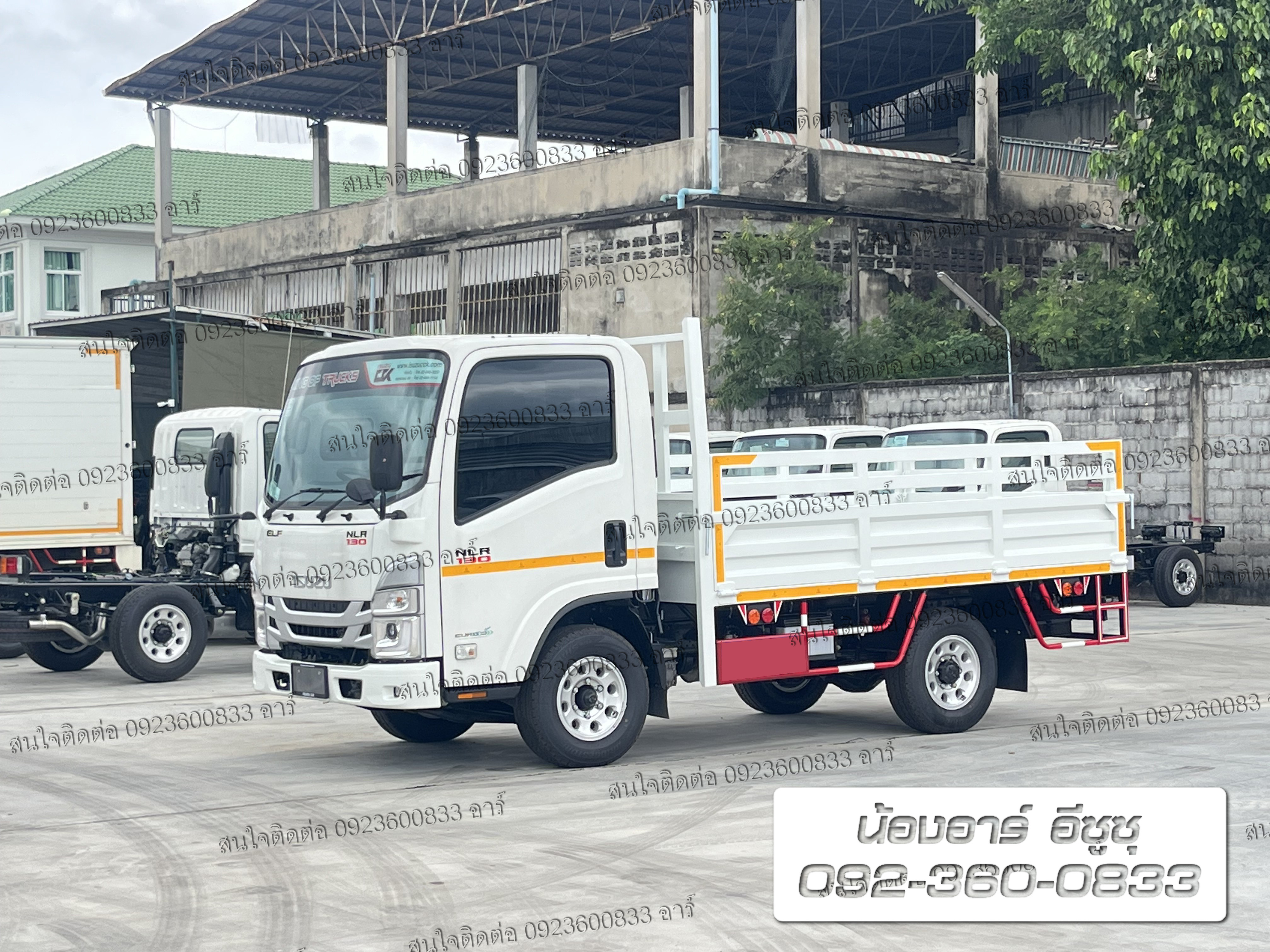 4 ล้อ ISUZU NLR130 แรงม้า กระบะเปิด 3 ด้าน