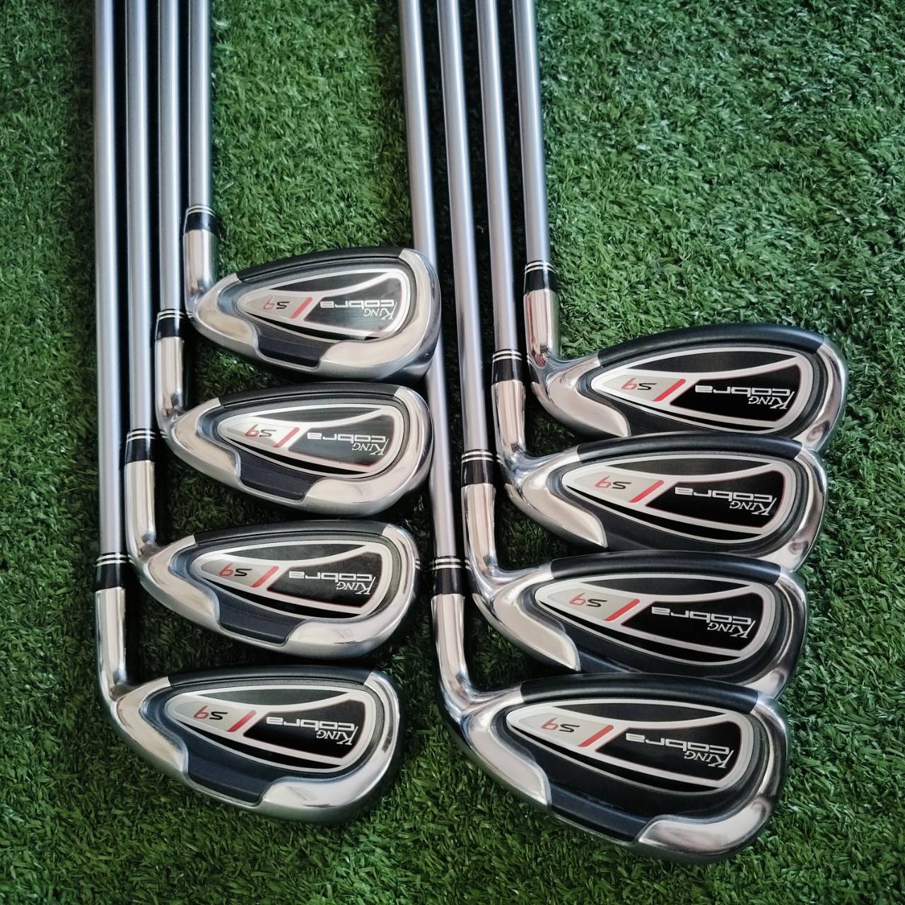 ชุดเหล็ก KING COBRA S9 สภาพสวยนางฟ้า ไม่มีลอยตีเลย ก้าน TOURAD YS 5.1 FLEX R ก้านตัวเด็ดทั้งชุด สวยมากๆๆ ไม้กอล์ฟพรีเมี่ยมมือสอง ของแท้ By NakaraLuxurious