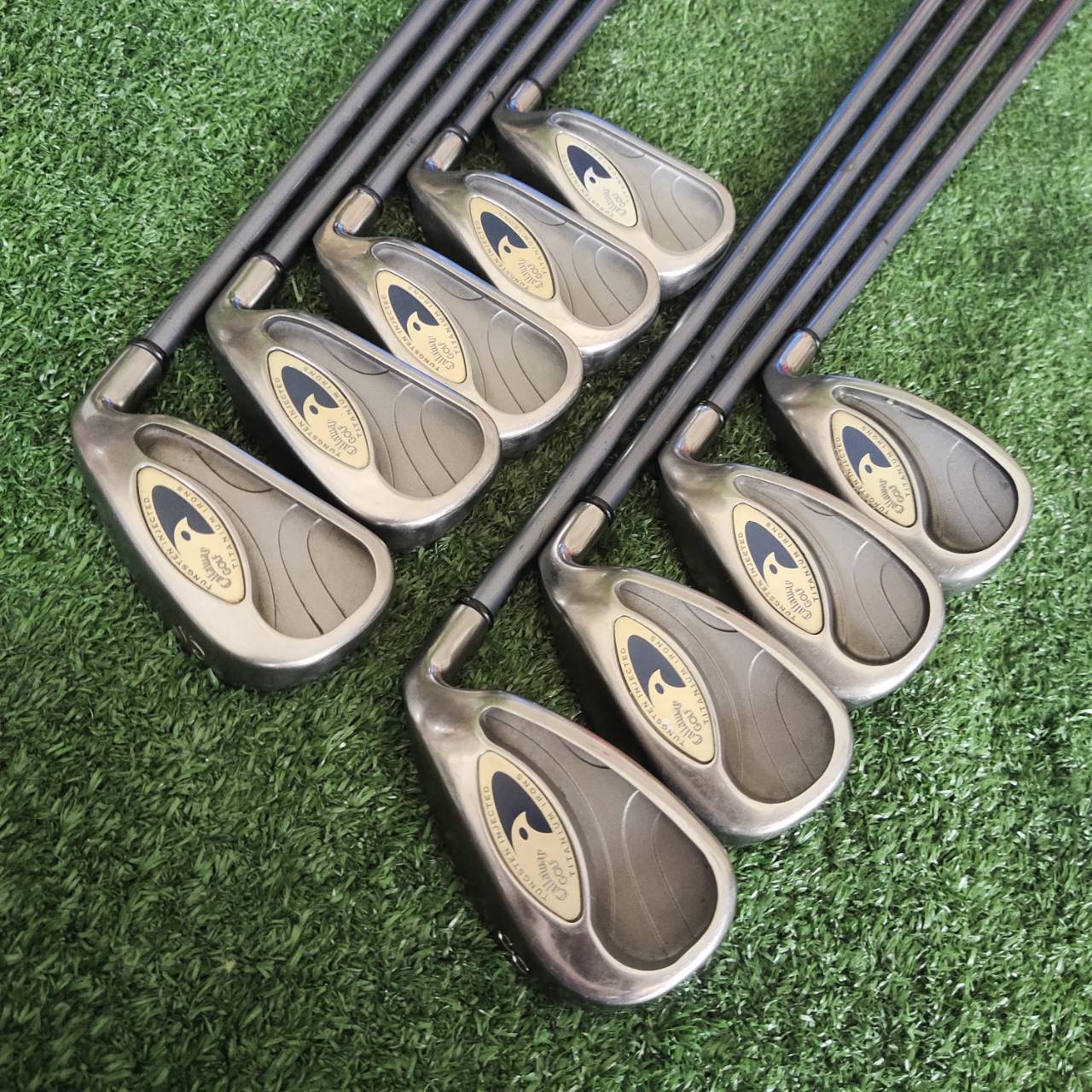 ชุดเหล็ก Callaway HAWK EYE TITANIUM IRONS โครงสร้าง Titanium + Tungsten Weighting ตีไฟแล่บ