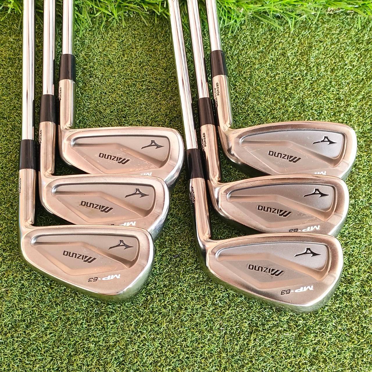 ชุดเหล็ก MIZUNO MP-63 Grain Flow Forging process เหล็ก 5 - 9 PW รวม 6 ชิ้น ก้าน DYNAMIC GOLD X100