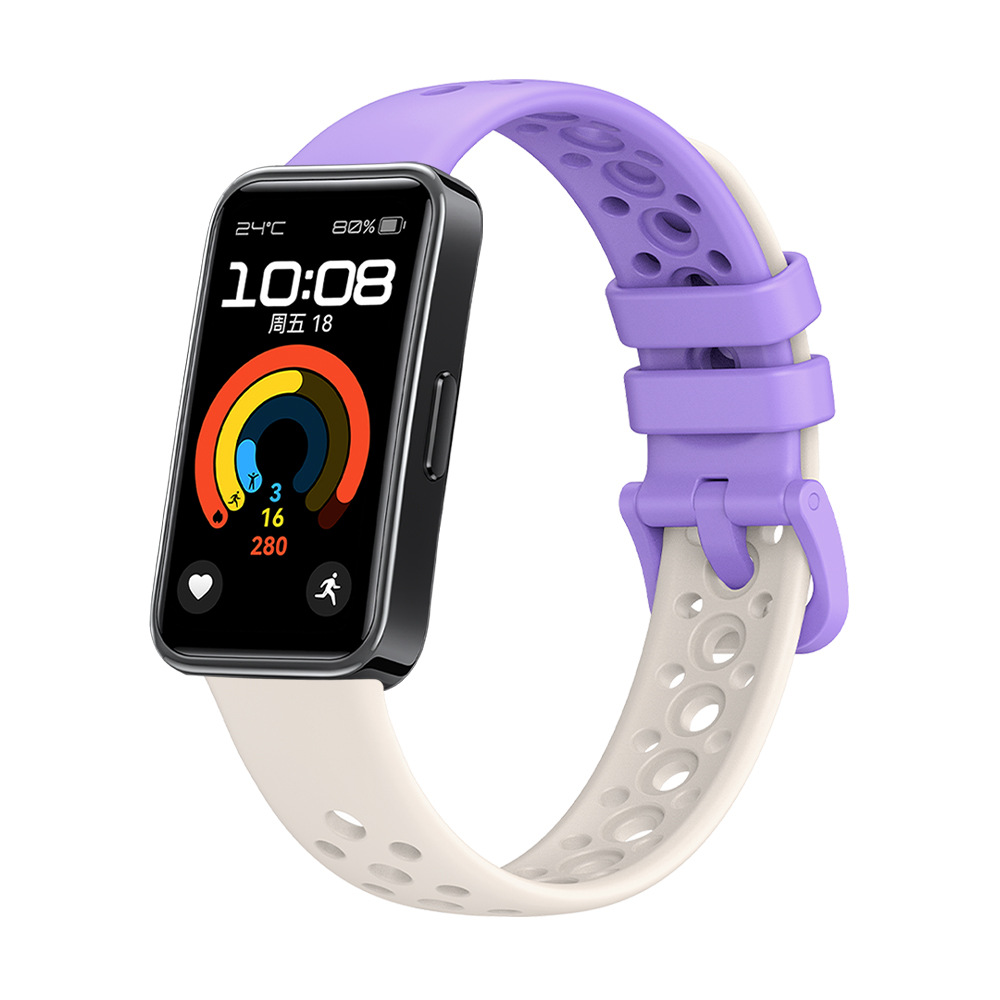 Shopdodi สายนาฬิกา สำหรับ Huawei Band 10 Band 9 ฺBand8 Straps สายยางซิลิโคน รุ่น SO
