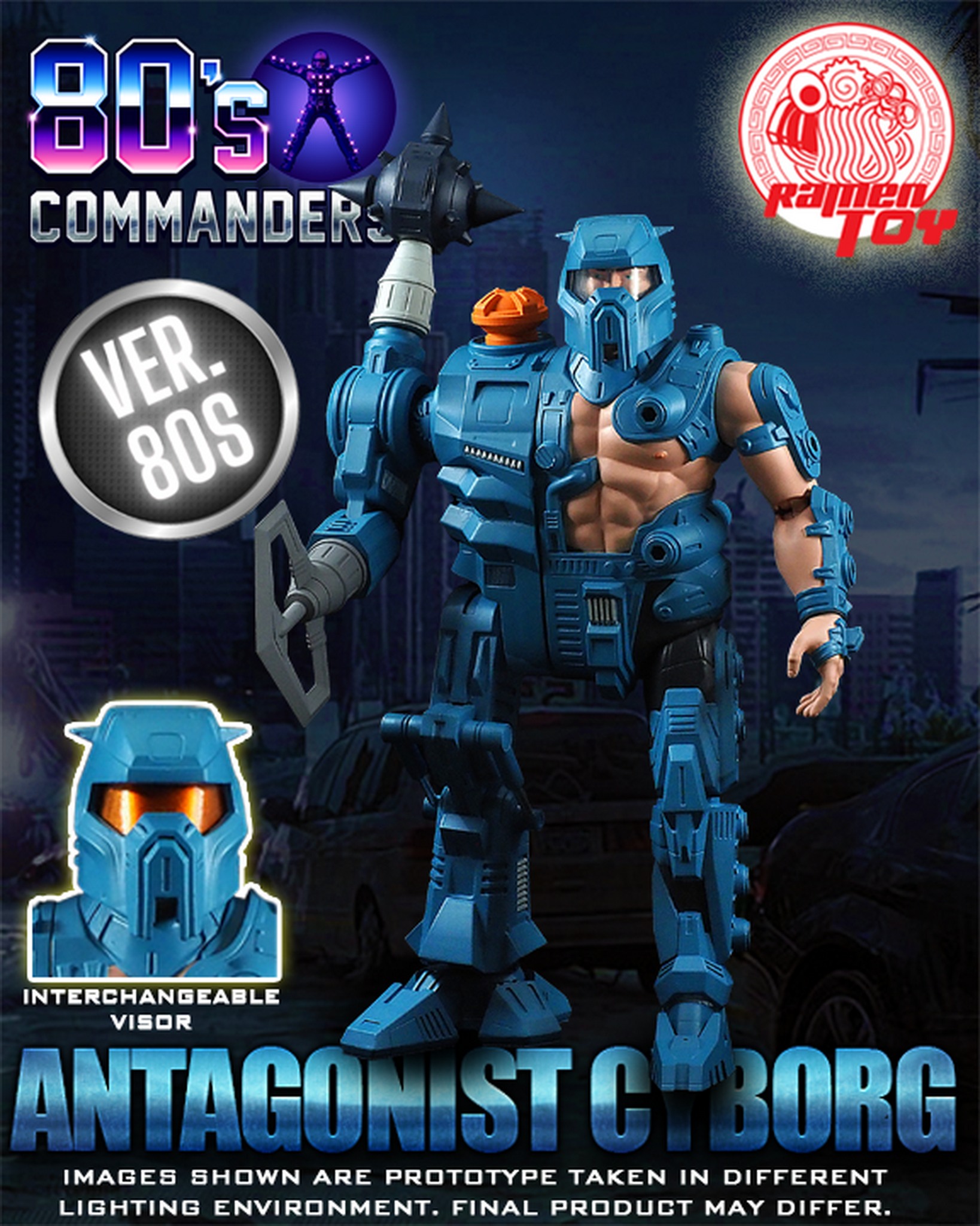 [สั่งจอง]Ramen Toy 1/12 : 80s Commander Antagonist Cyborg