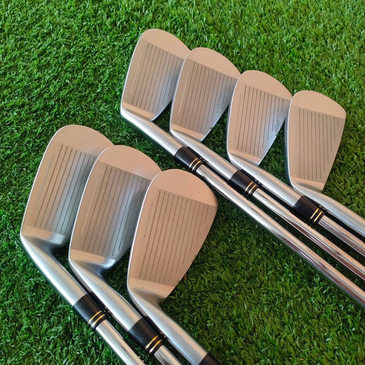 🏌️ ชุดเหล็ก HEAD S25C มีเหล็ก4-9 เเละ PW ก้าน NS.PRO 950 GH FLEX R สภาพสวยแบบจัดๆๆๆ เดิมๆมากๆ ชุดนี้แค่ก้าน NS PRO ก็คุ้มเกินคุ้มแล้ว!! ไม้กอล์ฟมือสอง ของแท้ BY NakaraLuxurious