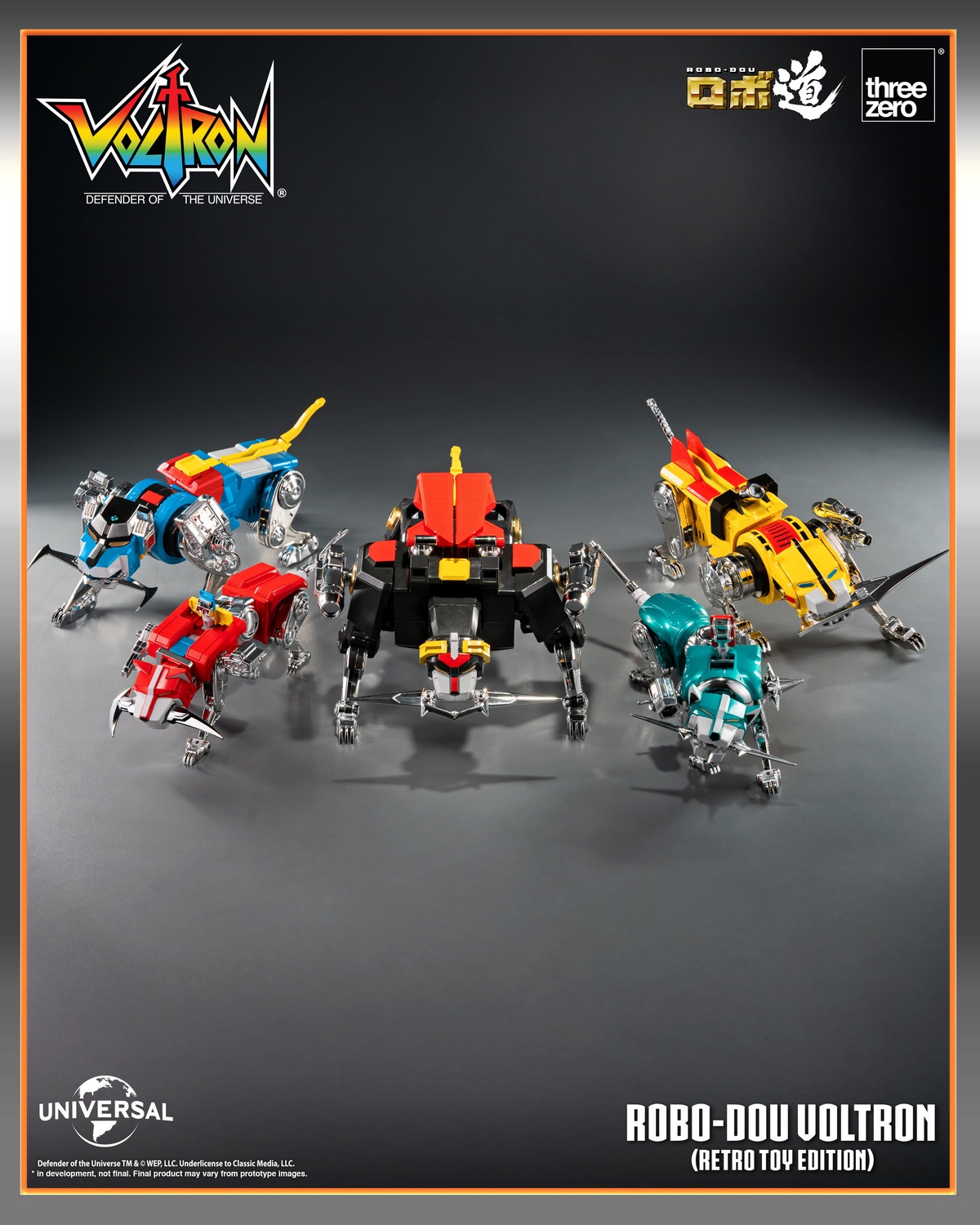 [สั่งจอง]Threezero 3Z09470W0 : ROBO-DOU Voltron (Retro Toy Edition)