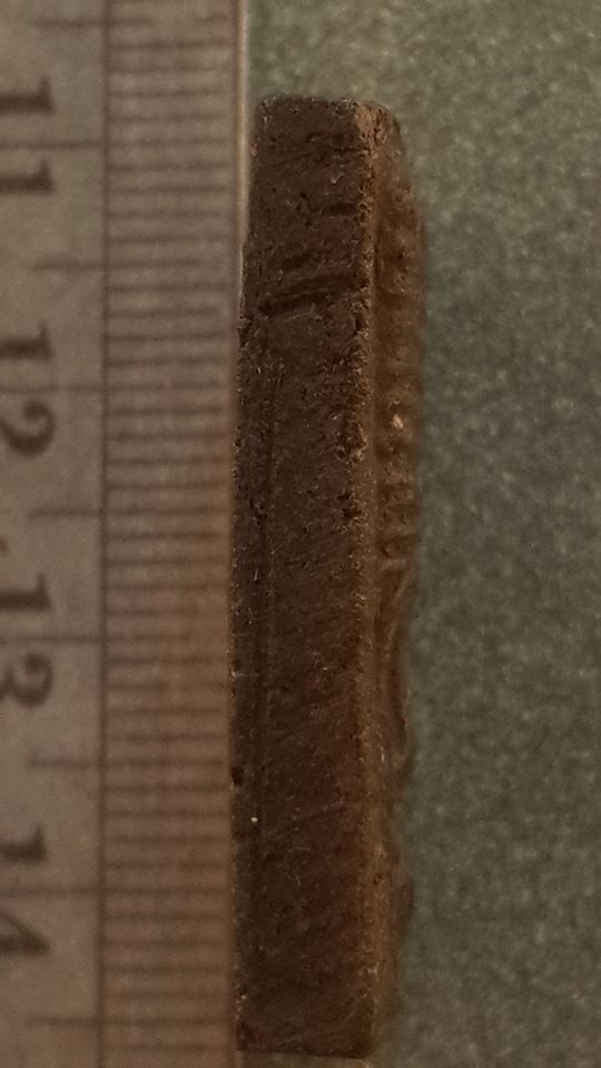 พระผง พระพิมพ์ สมเด็จ เนื้อผง ใบลาน พิมพ์ 9 ชั้น สีดำ