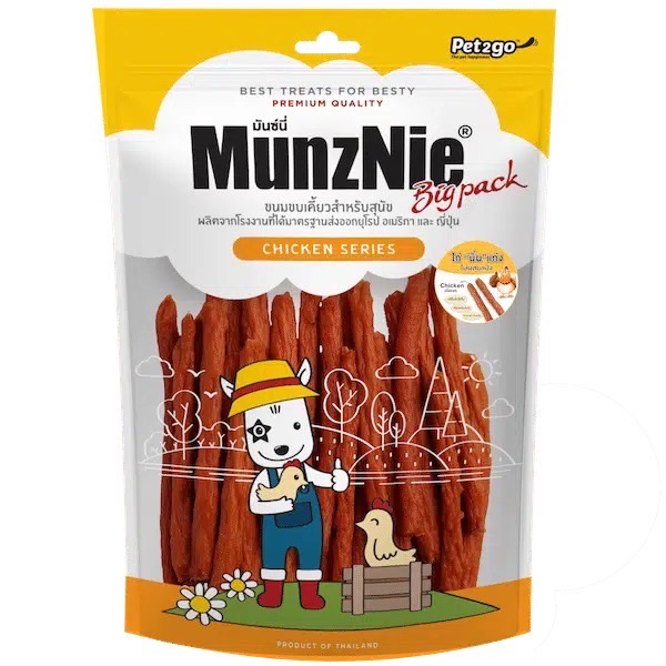 Munznie Big Pack ไก่นิ่มแท่ง 400 กรัม แพคใหญ่จุใจ