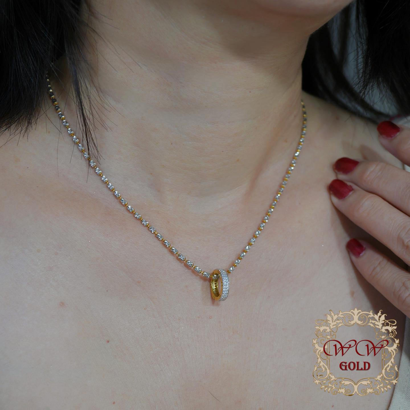 จี้วงล้อ 2 แถว