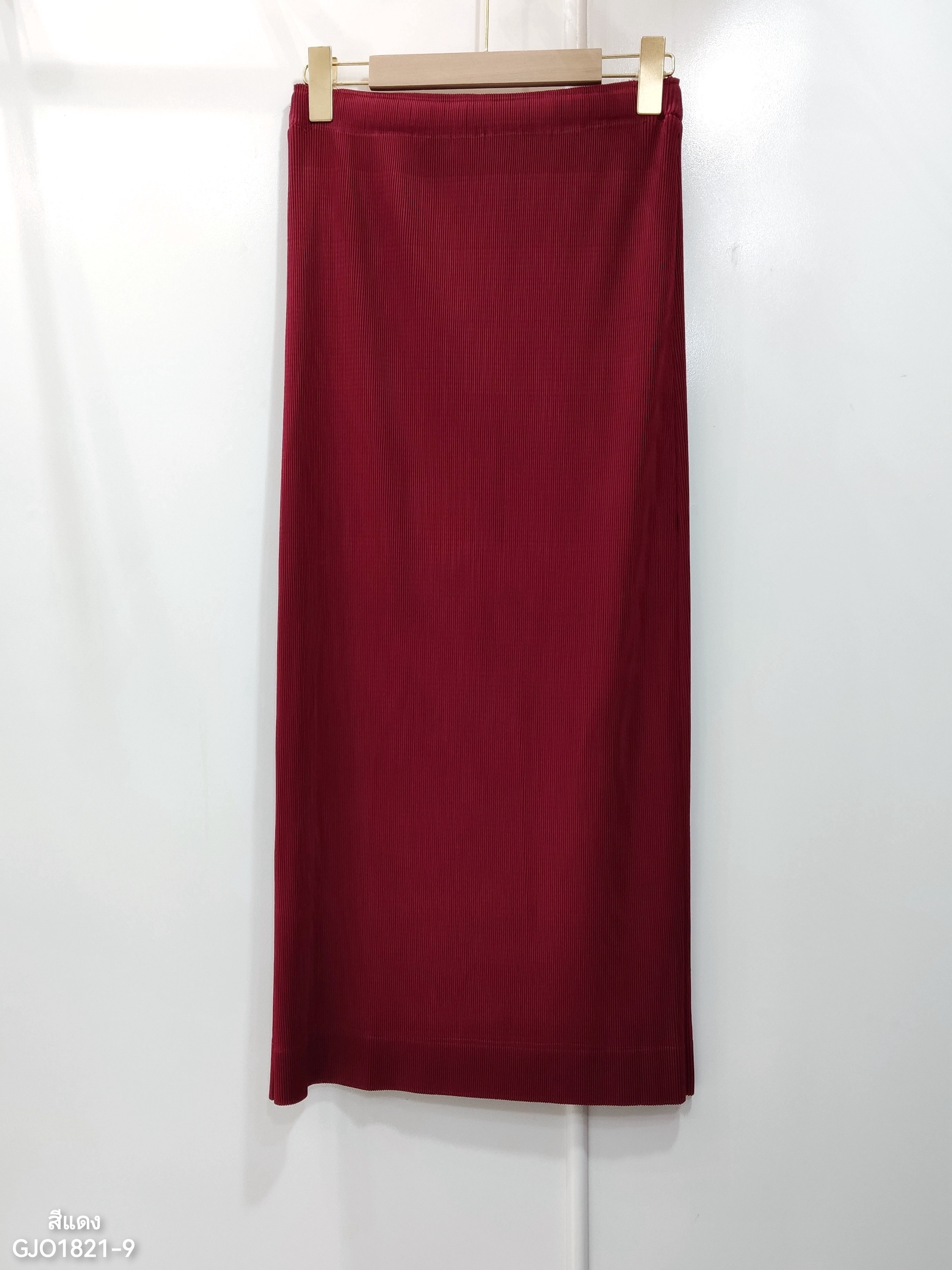 ยาว 34 นิ้ว 2MUAY รุ่น GJO1821-9 กระโปรงพลีทคุณภาพ DOUBLE LAYER PLEATED SKIRT 14 สี FREE SIZE