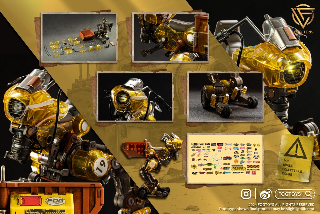 [สั่งจอง] FOGTOYS 1/12 : Moveable Vehicle “Raptor” Translucent .VER（02RT）