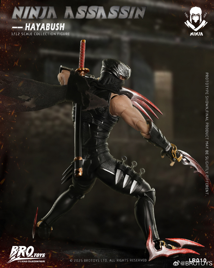 สั่งจอง] BROTOYS LR010 1/12 : Ninja Assassin-Hayabush (17.5ซม